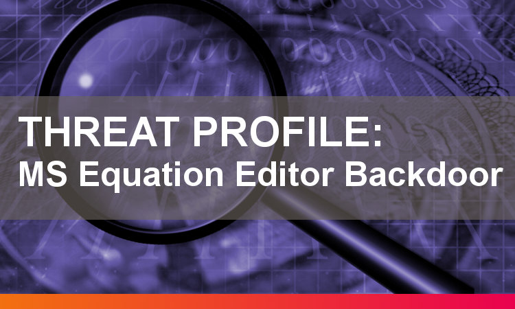 threat profile equation editor 2