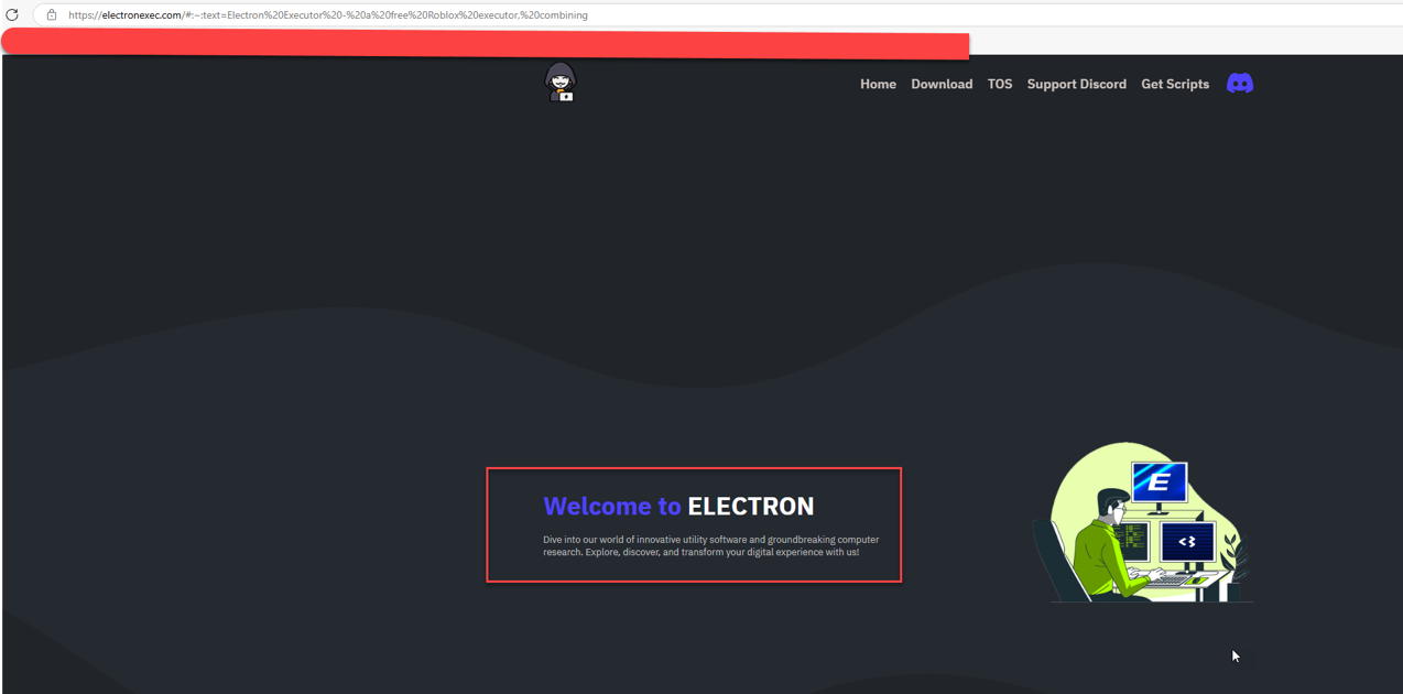 Electron web page