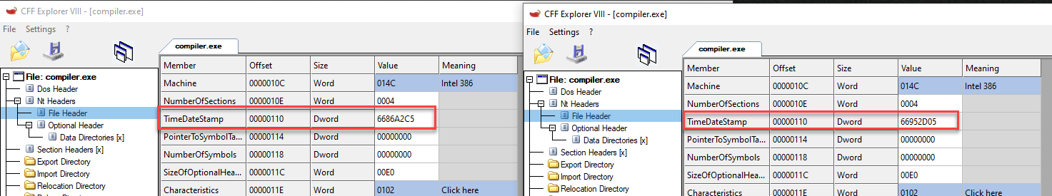 CFF Explorer Screenshot