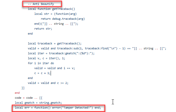 Anti-Beautify in Lua
